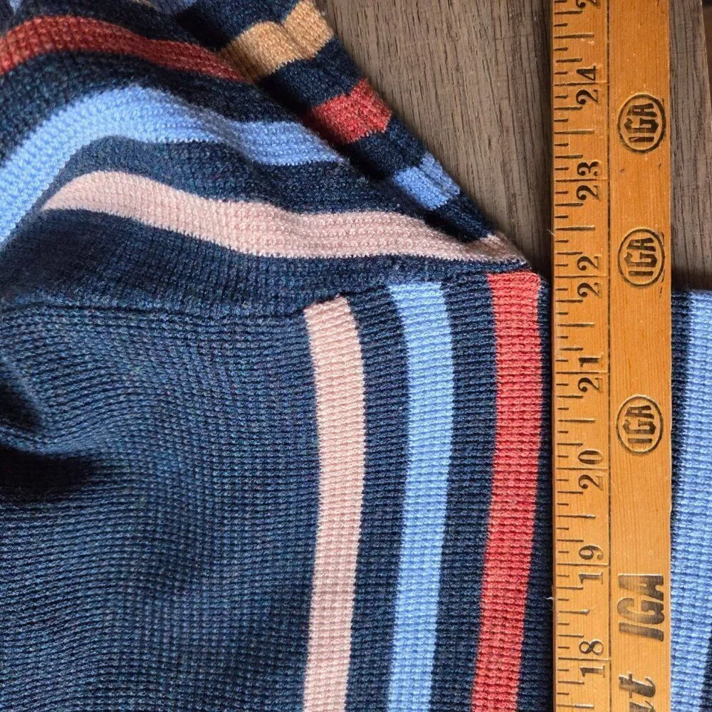 EUC ALTAR'D STATE CREW NECK WOOL BLEND STRIPED SWEATER TOP SIZE M